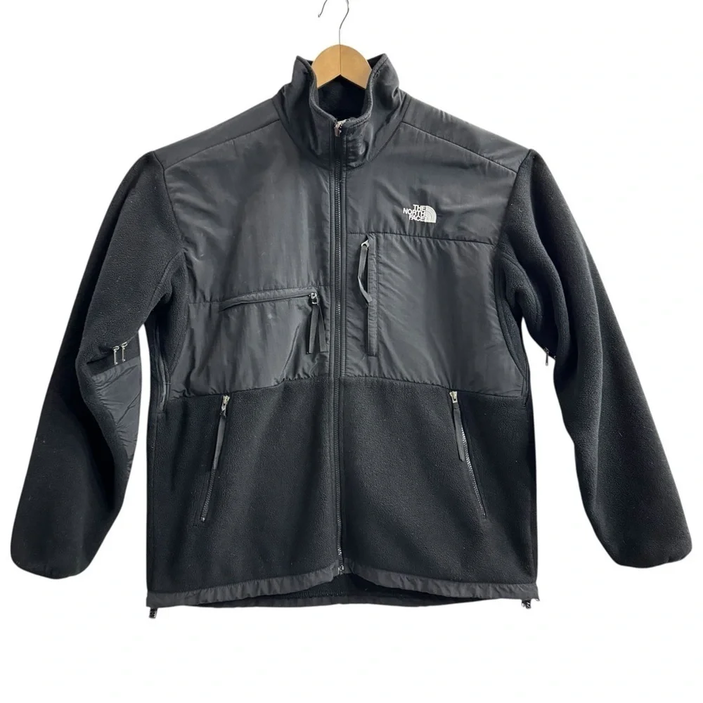 The North Face Polartec Fleece Jacket Men’s XL Black Full Zip Outdoor Hiking